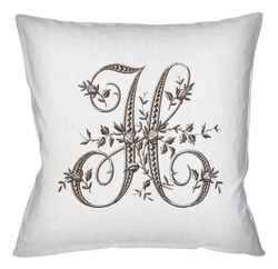 Арт-подушка Объект мечтыМонограмма буквы H