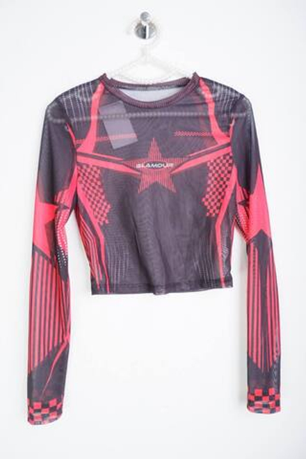 Блузка интересного дизайна, визуально на 42 размер