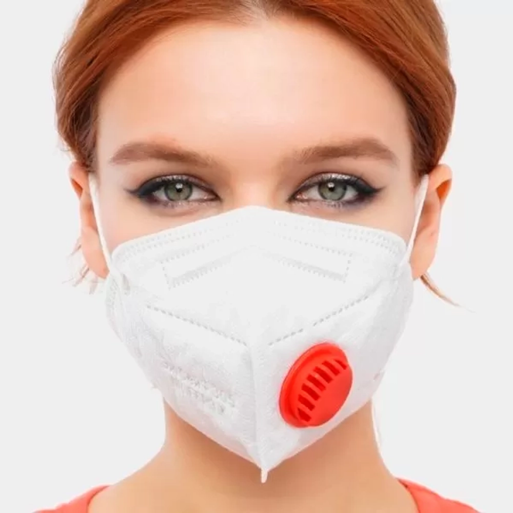 Маска-респиратор медицинская с клапоном ЭирСейф 305 NR FFP3 K (5 слоев) размер M