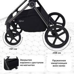 Детская коляска Rant Teo Black Chrome 2 в 1 Black