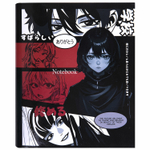 Тетрадь на кольцах А5 175х215 мм 120 листов твердый картон клетка BRAUBERG "Anime Manga" (4 штуки в упаковке)