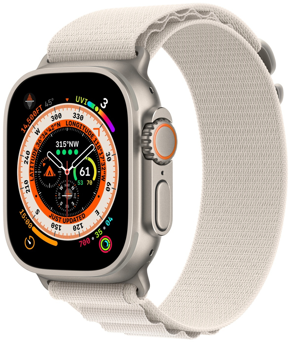 Умные часы Apple Watch Ultra 49 mm Titanium Case Starlight Alpine Loop (L)