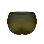 Мужские трусы брифы хаки DARKZONE DZNBM6309