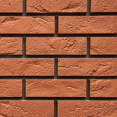 Фасадные панели Кирпич Баварский, терракотовый Fineber (Файнбир)