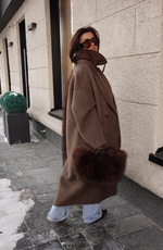 Пальто-двойка из шерсти в комплекте с жилетом