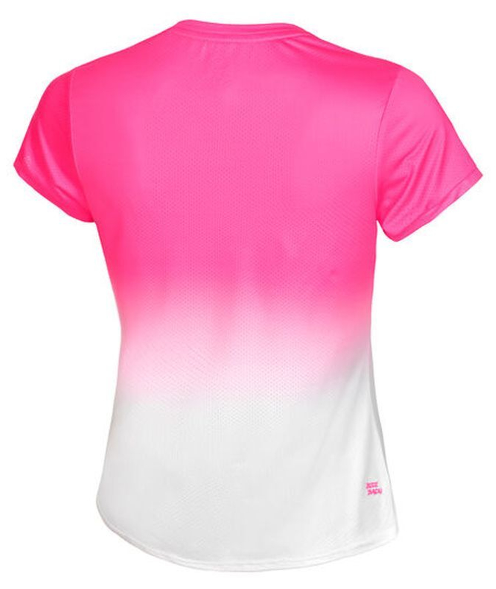 Футболка для девочки теннисная Bidi Badu Girls Crew Gradiant - разноцветный