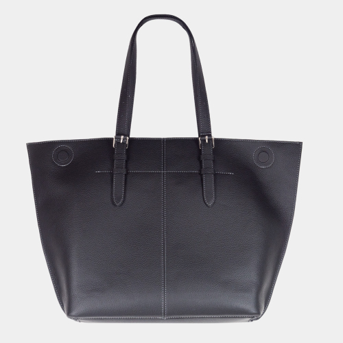 Сумка Shopper Vintage из кожи теленка, черного цвета