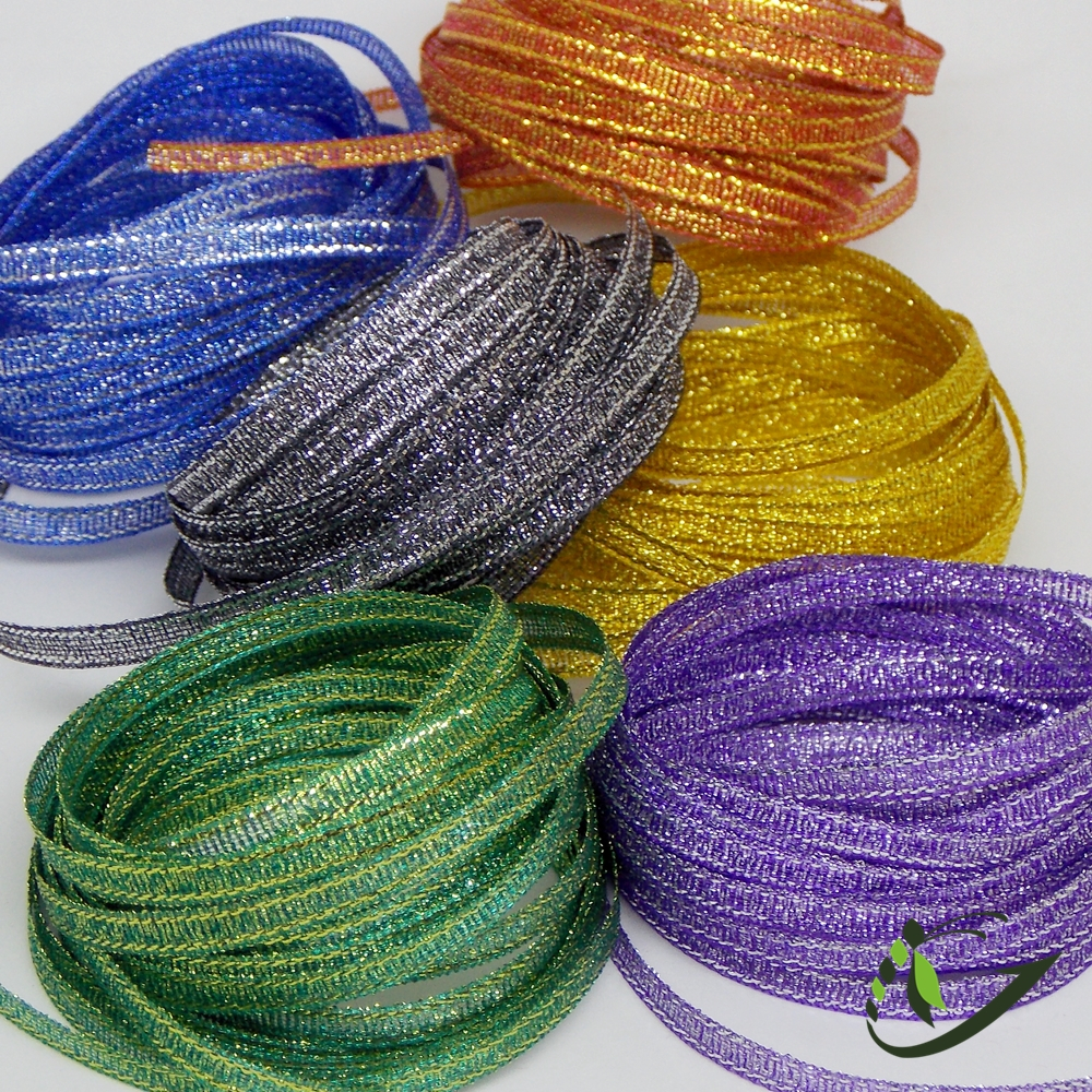 Тесьма металлизированная 4.5 мм (1 метр)