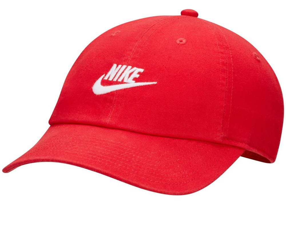 Теннисная кепка Nike Club Unstructured Futura Wash Cap - university red/black