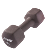 Гантель неопреновая STARFIT DB-201 4,0 кг темно-серый пара