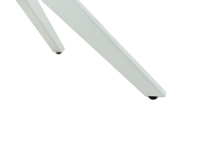 Стол Аврора Оскар D950 Glass, Белый, Стекло Чёрное