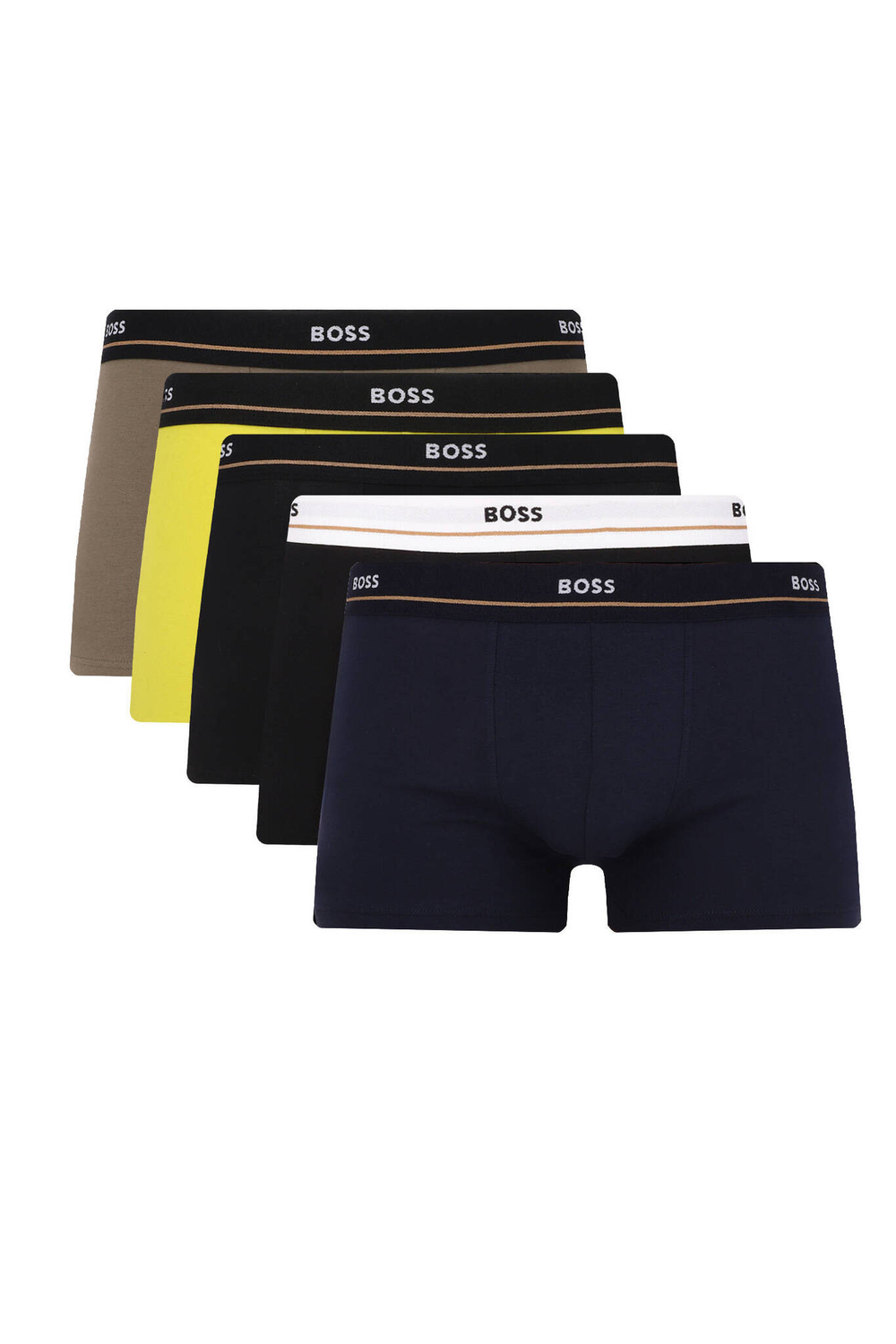 Трусики-боксеры 5шт. Essential BOSS BLACK - лимонный(50499430)