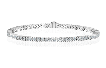 Теннисный браслет с лабораторно-выращенными бриллиантами