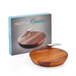 Nambé - Доска для сыра Harmony с ножом, 31 см. / артикул   MT0583-XG  / GTIN 672275305830