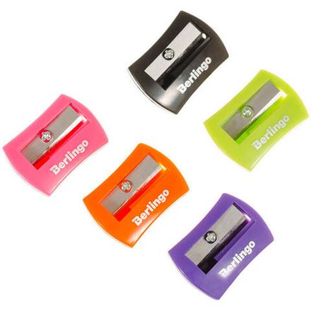 Точилка пластиковая Berlingo City Style отверстие, ассорти
