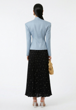 Юбка плиссе в горошек