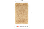 Коврик для ванной комнаты Shaggy Home One 80х120, бежевый
