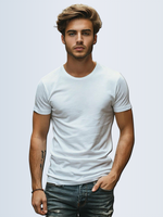 3405 Футболка мужская кулирка белая (56)