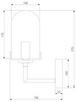 Бра Eurosvet Pluto 60156/1 хром