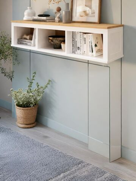 IKEA Полка настенная HEMNES,148*37*34, из массива сосны, белый, КЫМОР (ХЕМНЭС ИКЕА)