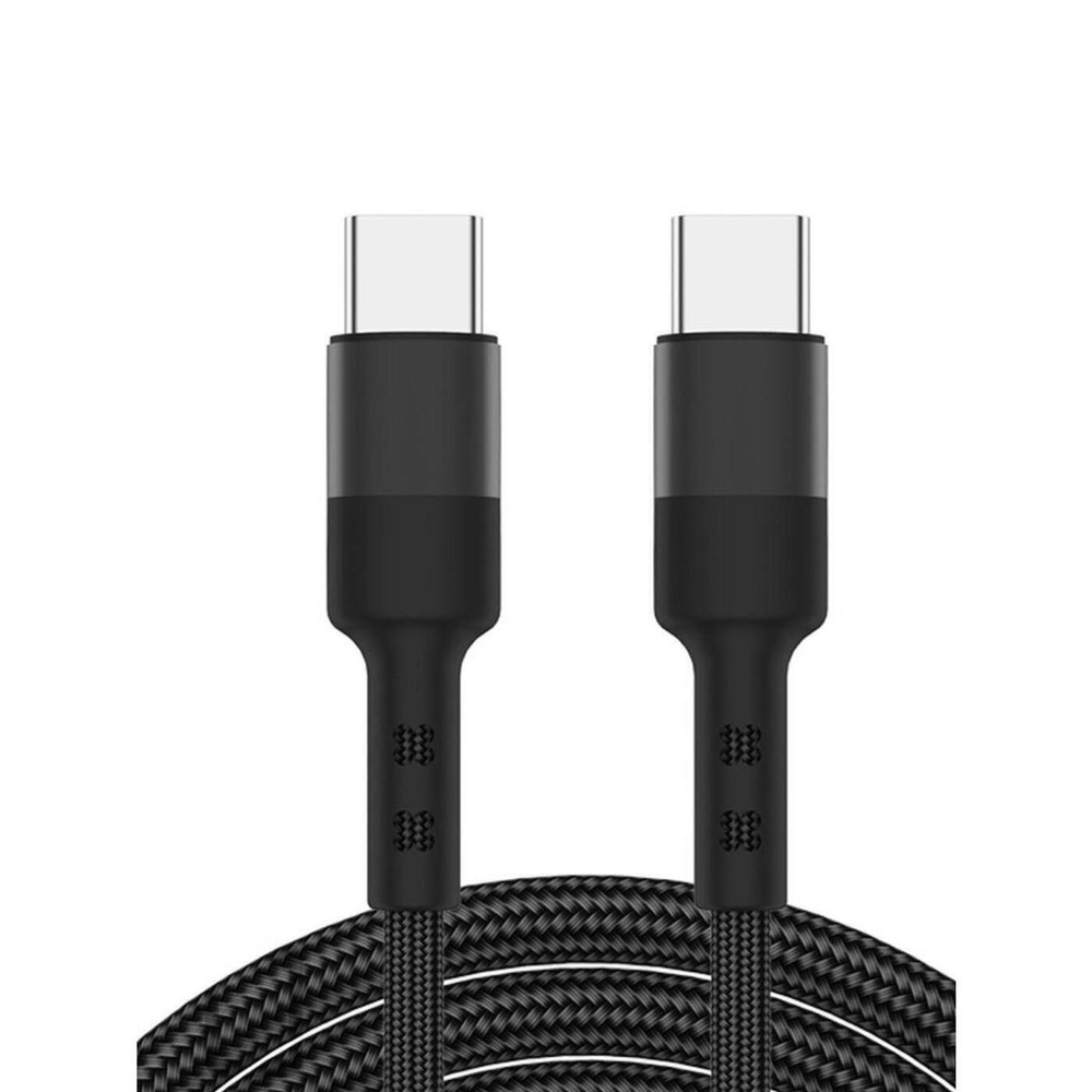 Кабель ROSCO Type-C to Type-C 1 метр оптом (арт. CABLE-2xTYPE-C-1M-BLACK)