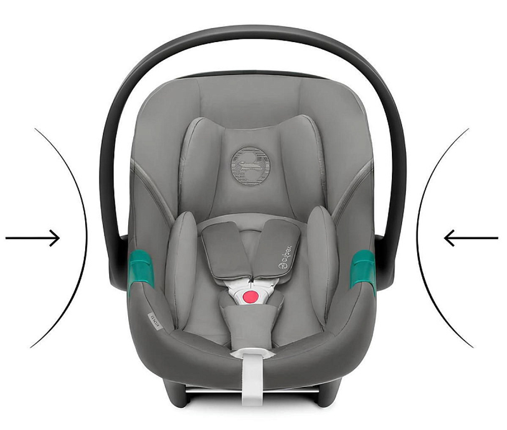 Коляска 3 в 1 Cybex Priam IV Rosegold complete и автокресло Aton S2 i-Size Lava Grey Leaf Green