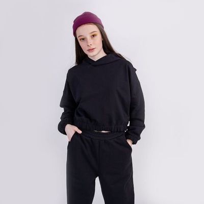 Cropped hoodie for teens - ONYX