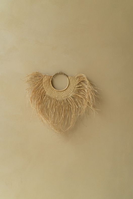 Украшение на стену из листьев рафии / Bohemian Lovers