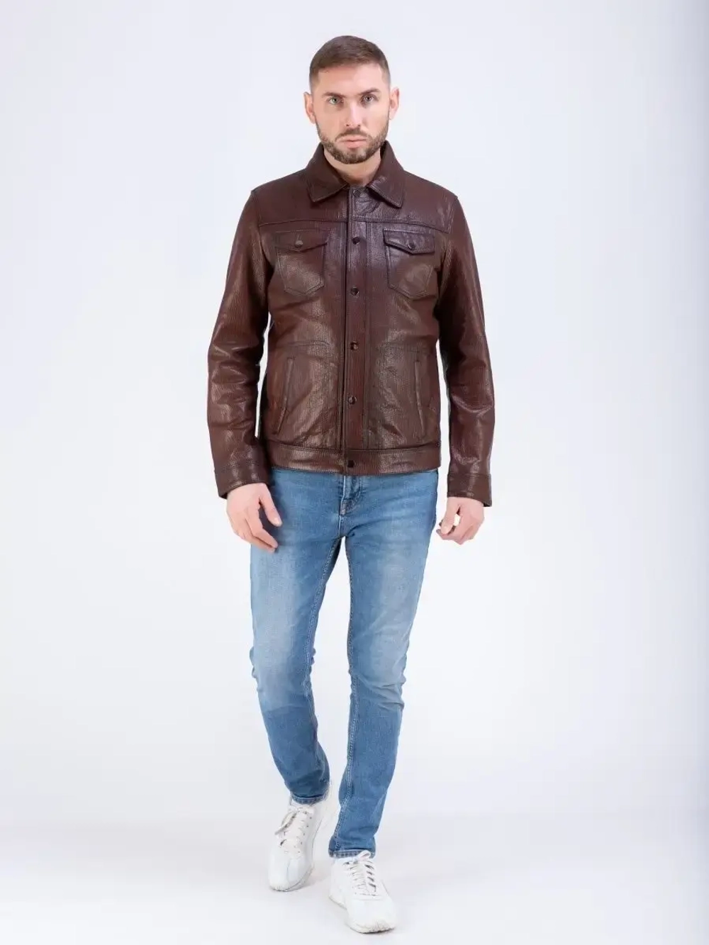 Куртка кожаная из натуральной кожи