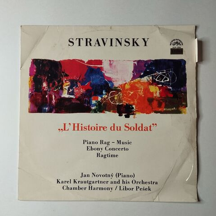 Винтажная виниловая пластинка LP Stravinsky И. Стравинский История Солдата L'histoire Du Soldat (Чехословакия 1969)