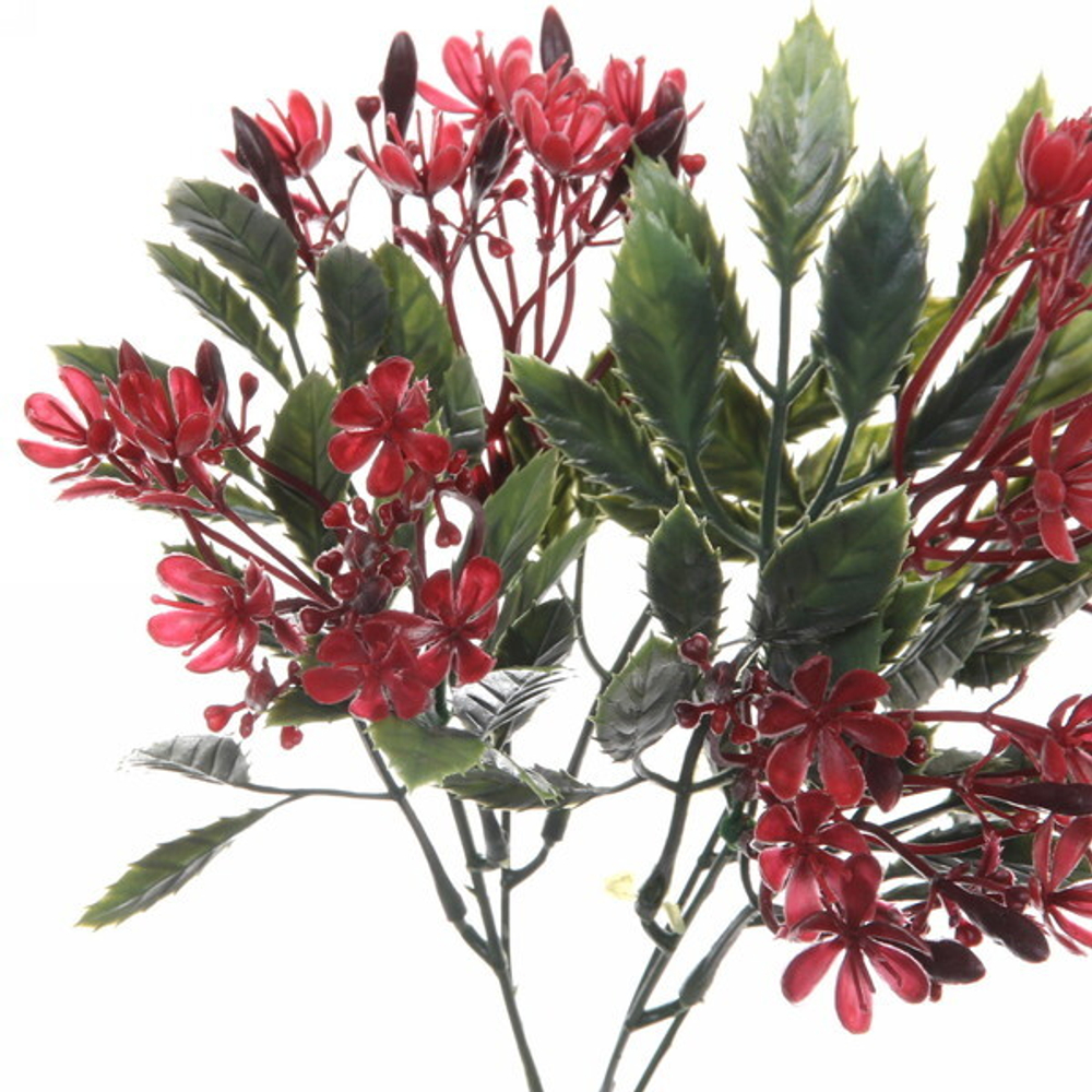 Искусственные цветы «Полевой букет» 30см цвет красный 11