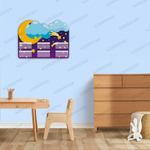 Стенд для поделок с полочками 2539