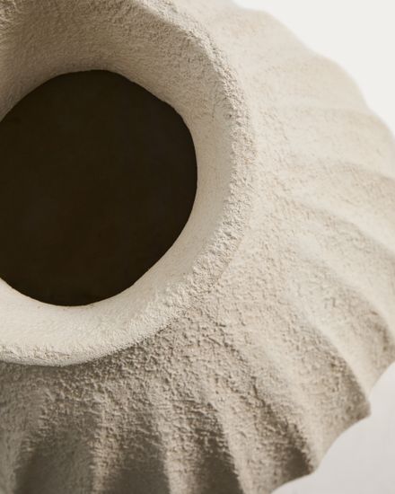 Ваза Arquena из папье-маше бежевого цвета, 67 см