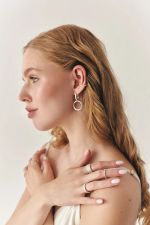 Серьги Круги подвижные