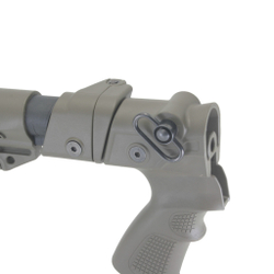 Пластиковый приклад МР-155, МР-135, DLG Tactical. Черный