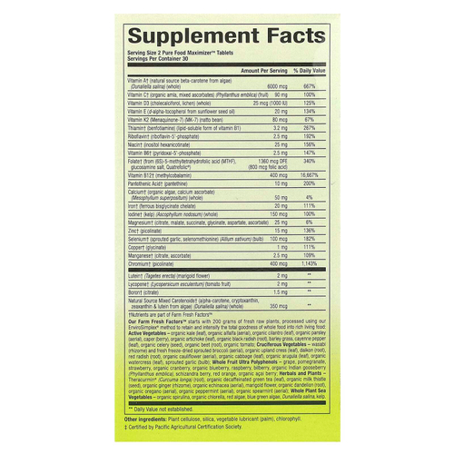 Natural Factors, Whole Earth & Sea®, мультивитамины и минералы для женщин, 60 таблеток