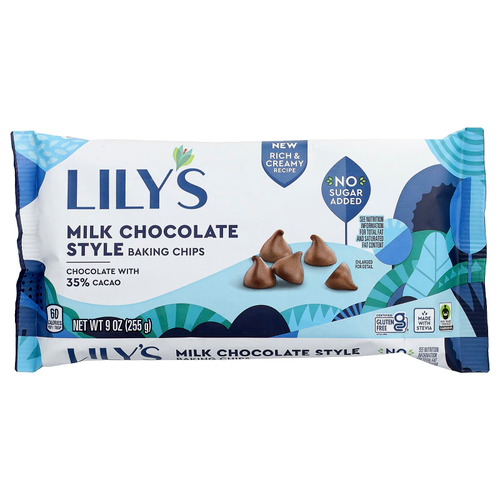 Lily's Sweets, Чипсы для выпечки, молочный шоколад, 35% какао, 255 г (9 унций)