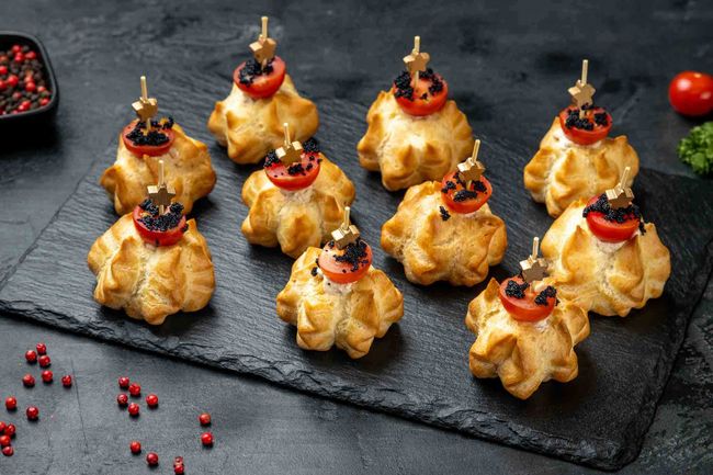 Профитроли с овощным кремом, 10 шт.