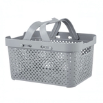 Корзина для хранения с ручками Plast Team Stockholm, 15 л серый шторм