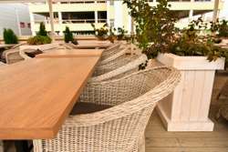 "Равенна" плетеное кресло из искусственного ротанга, цвет бежевый