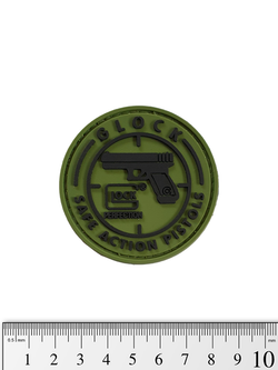 Шеврон Glock Safe Action Pistols PVC. Олива