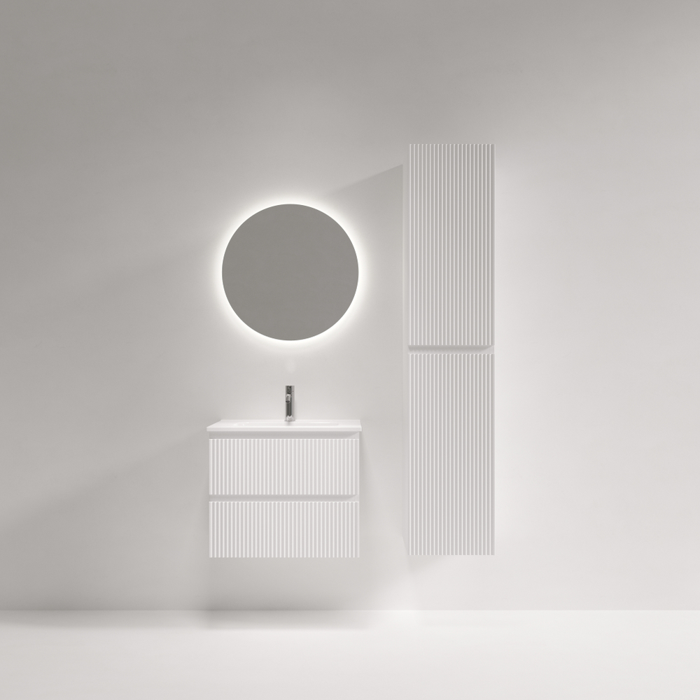 Тумба подвесная SANCOS Snob R 590х390х500, c двумя ящиками оснащенными доводчиками, Bianco, арт.SNR60/39W