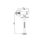 Кран для писсуара порционный LEDEME LH506, ХРОМ