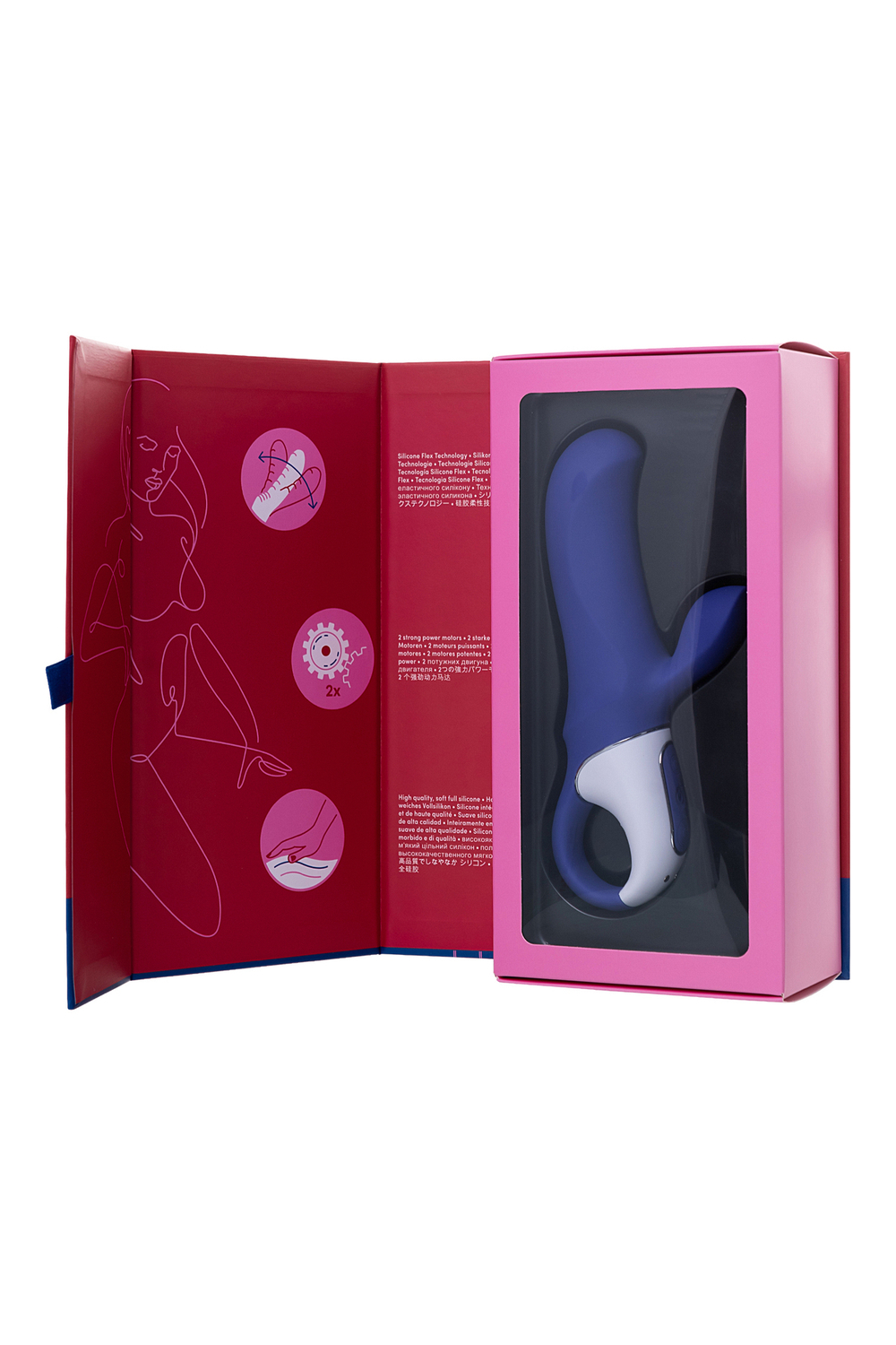 Вибратор Satisfyer Vibes Magic Bunny силикон фиолетовый 17,7 см