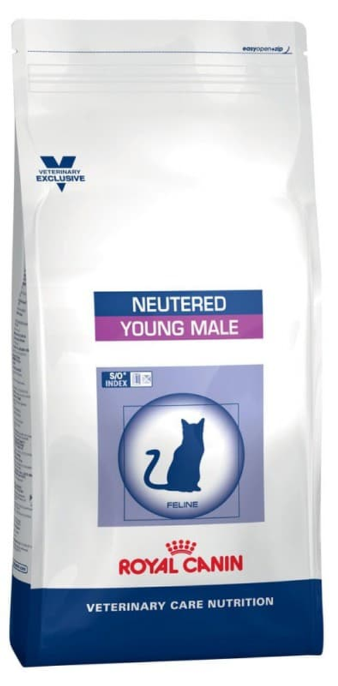Royal Canin 1,5кг Neutered Young Male для кастрированных котов с момента операции до 7 лет.