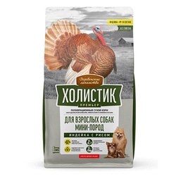Деревенские лакомства Холистик Корм для собак мини-пород Индейка с рисом
