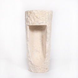 Раковина напольная из мрамора Erozy Cream MN-01702 (40*40*90 см)