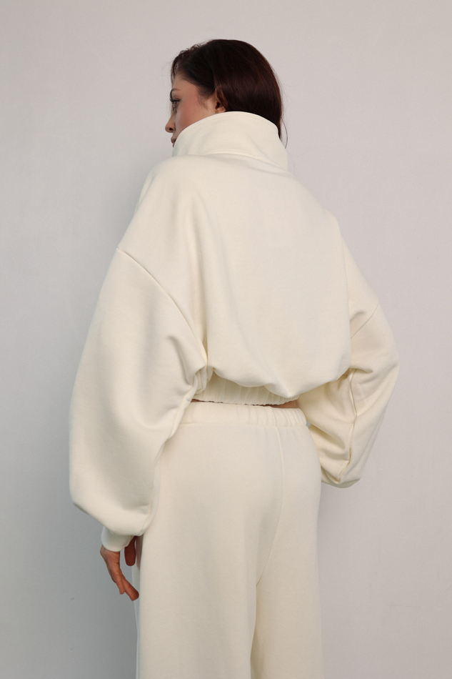 Брюки спорт кремовые