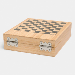 Набор для вина BAMBOO CHESS с игрой в шахматы