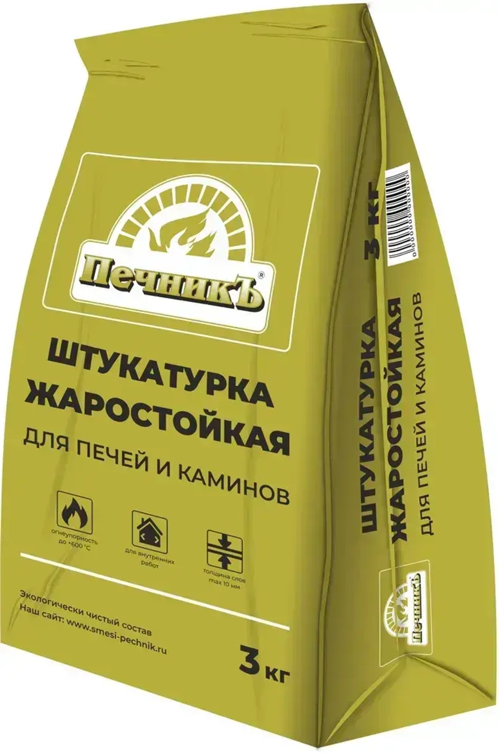Штукатурка Печник для печей и каминов 3кг